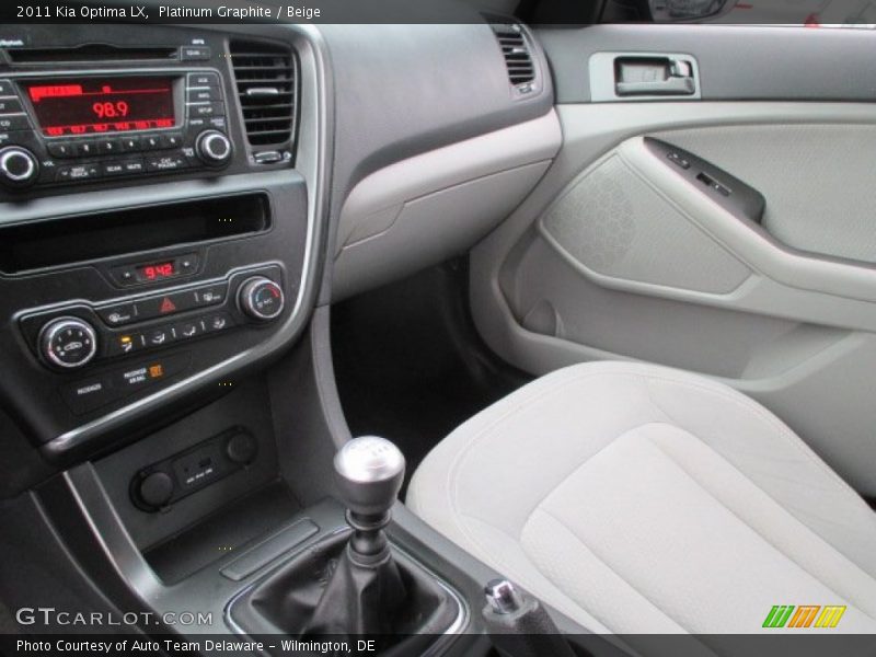 Platinum Graphite / Beige 2011 Kia Optima LX