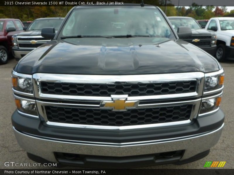 Black / Jet Black 2015 Chevrolet Silverado 1500 WT Double Cab 4x4