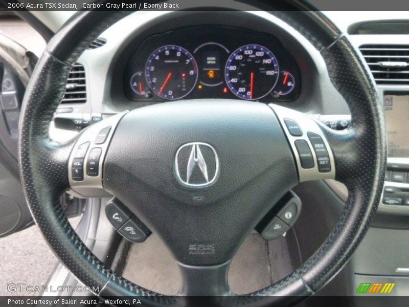 Carbon Gray Pearl / Ebony Black 2006 Acura TSX Sedan