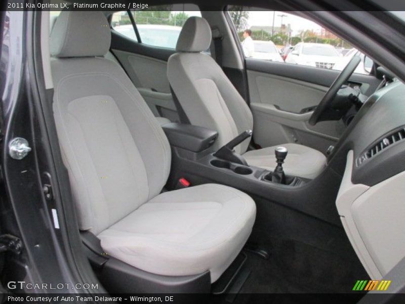 Platinum Graphite / Beige 2011 Kia Optima LX