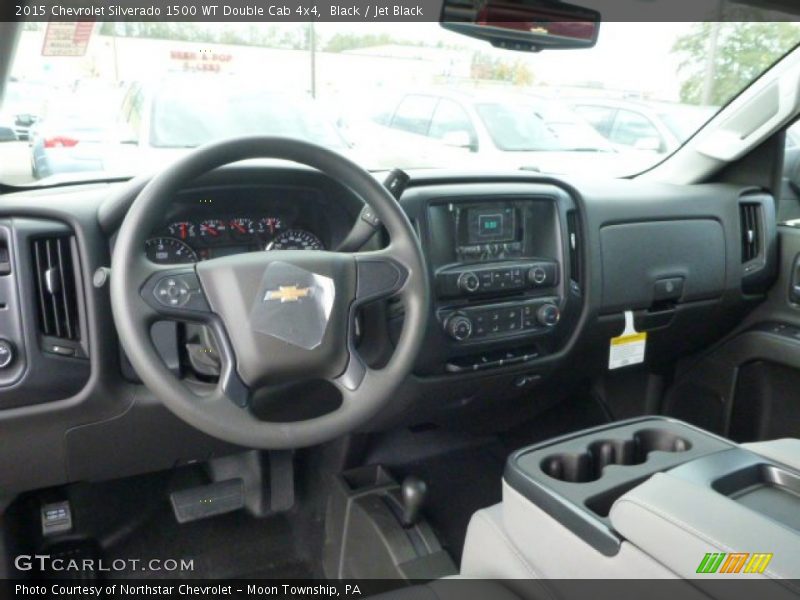 Black / Jet Black 2015 Chevrolet Silverado 1500 WT Double Cab 4x4