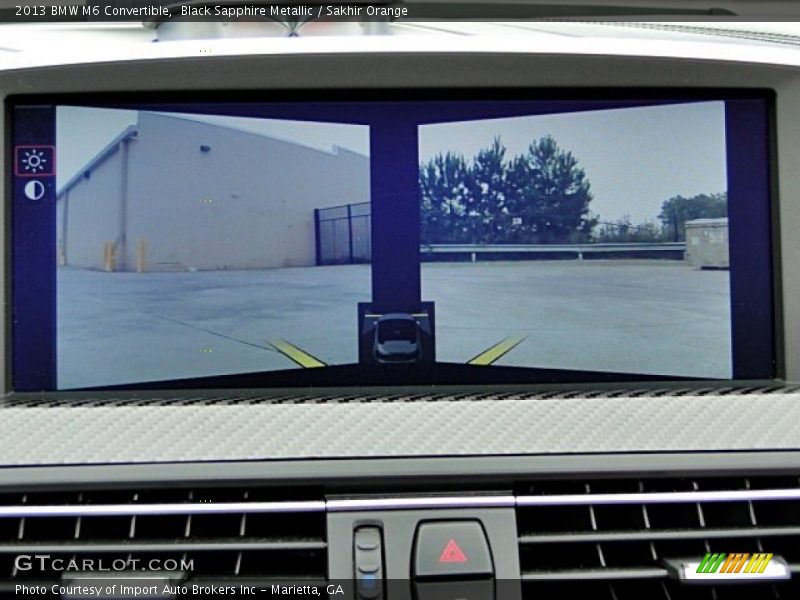Black Sapphire Metallic / Sakhir Orange 2013 BMW M6 Convertible