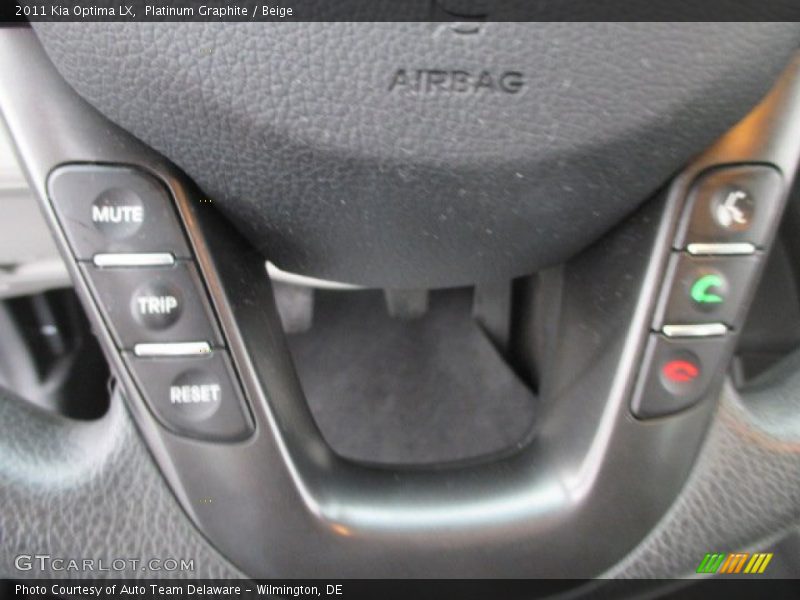 Platinum Graphite / Beige 2011 Kia Optima LX
