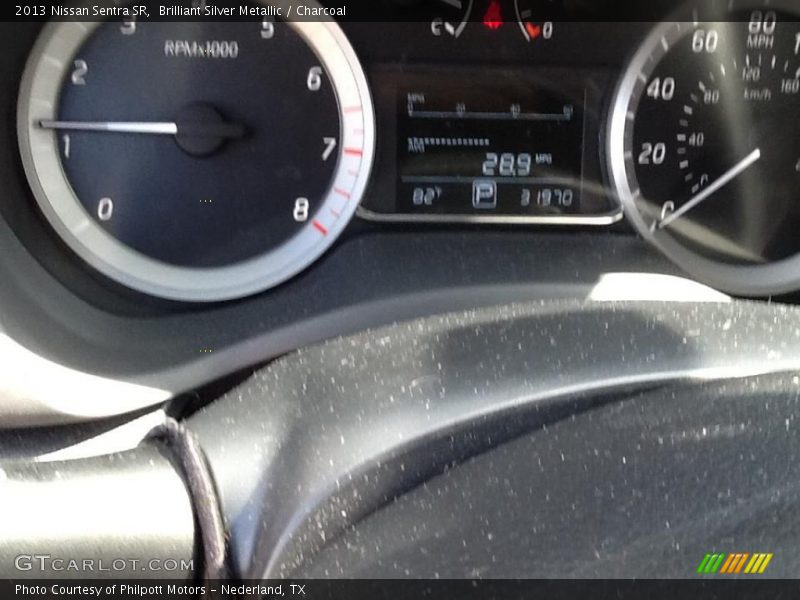 Brilliant Silver Metallic / Charcoal 2013 Nissan Sentra SR