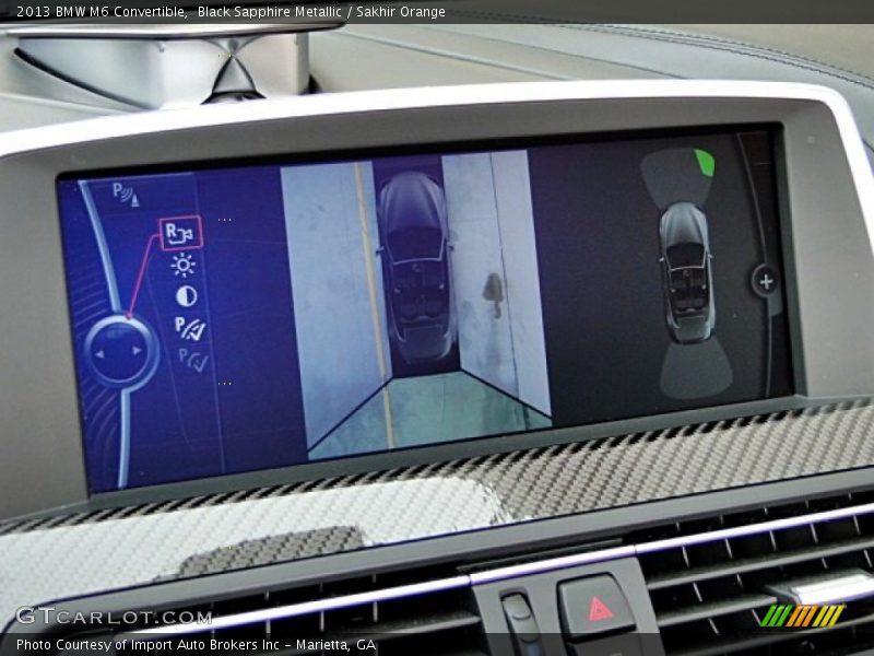 Black Sapphire Metallic / Sakhir Orange 2013 BMW M6 Convertible