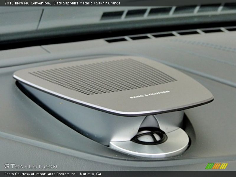 Black Sapphire Metallic / Sakhir Orange 2013 BMW M6 Convertible