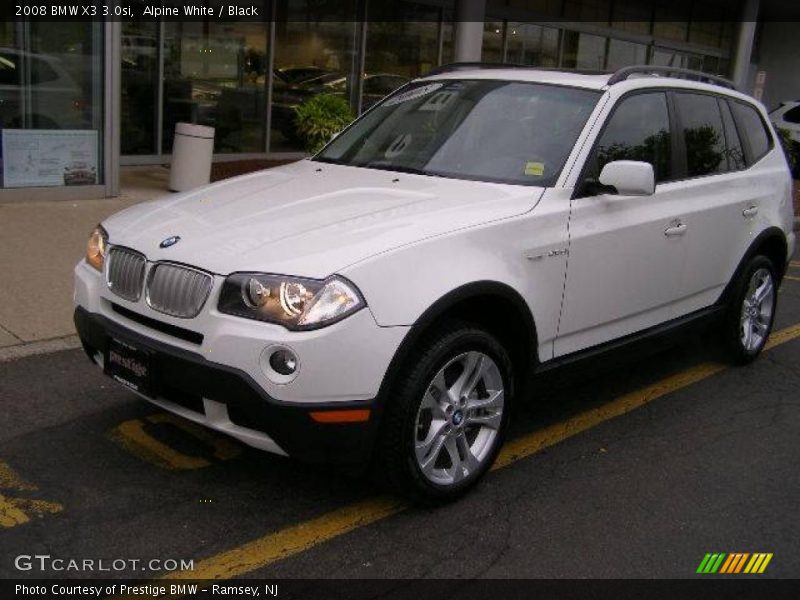 Alpine White / Black 2008 BMW X3 3.0si