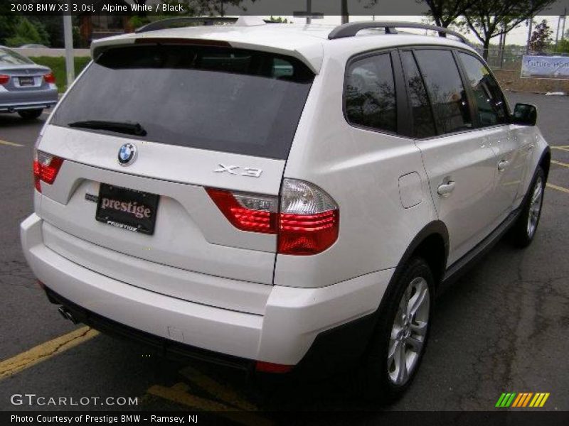 Alpine White / Black 2008 BMW X3 3.0si