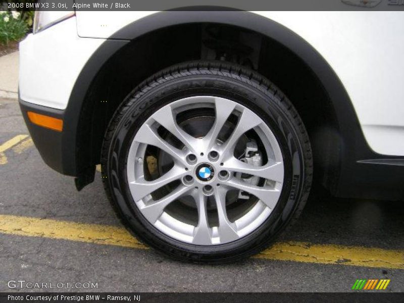 Alpine White / Black 2008 BMW X3 3.0si