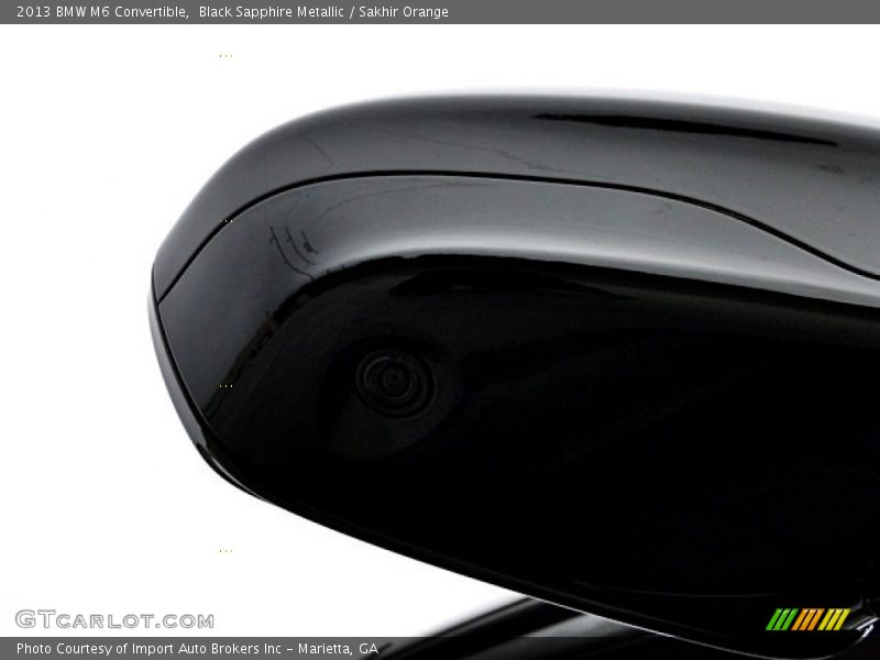 Black Sapphire Metallic / Sakhir Orange 2013 BMW M6 Convertible