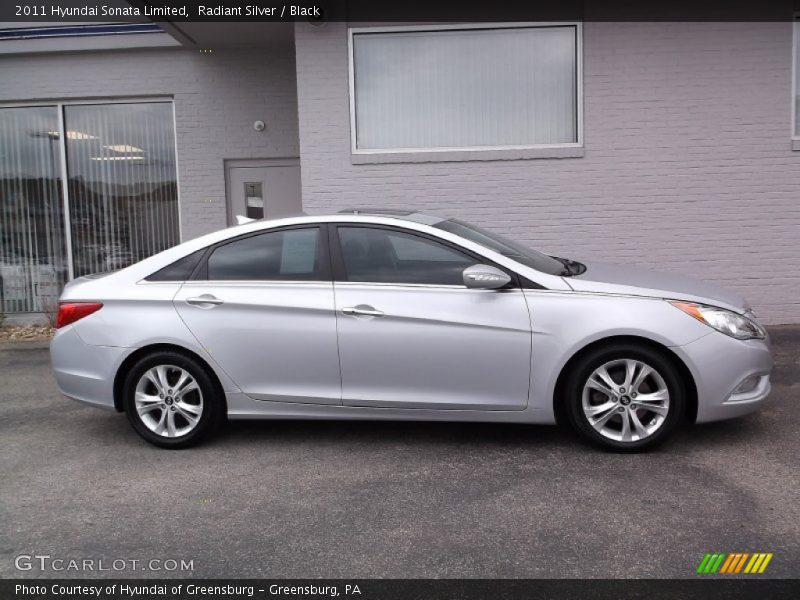 Radiant Silver / Black 2011 Hyundai Sonata Limited