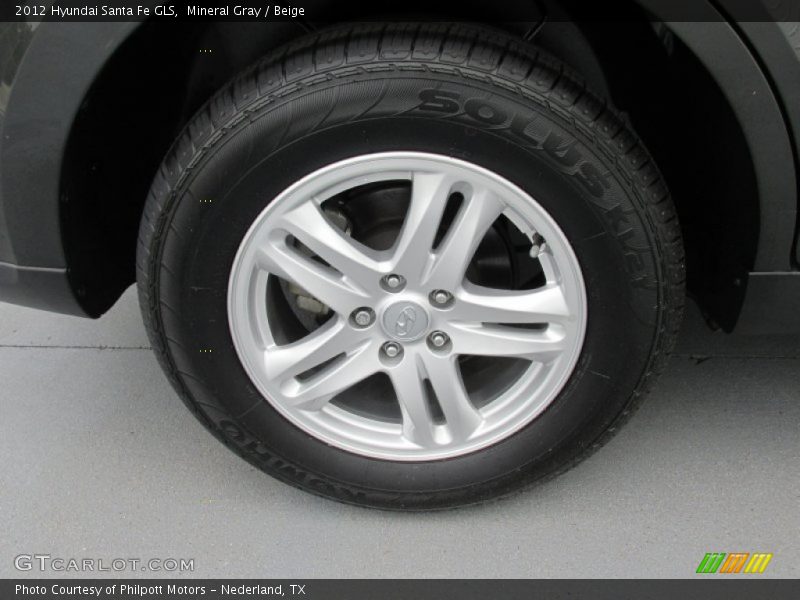 Mineral Gray / Beige 2012 Hyundai Santa Fe GLS
