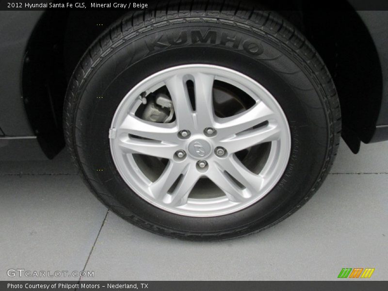 Mineral Gray / Beige 2012 Hyundai Santa Fe GLS
