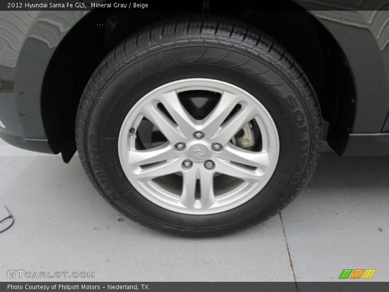 Mineral Gray / Beige 2012 Hyundai Santa Fe GLS