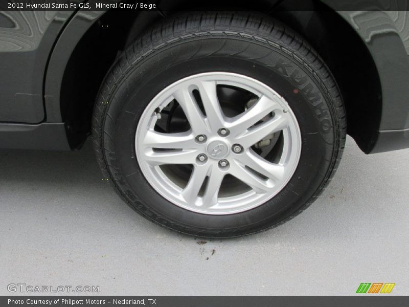 Mineral Gray / Beige 2012 Hyundai Santa Fe GLS