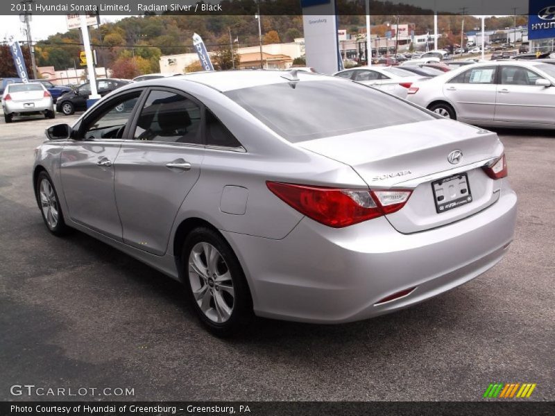 Radiant Silver / Black 2011 Hyundai Sonata Limited
