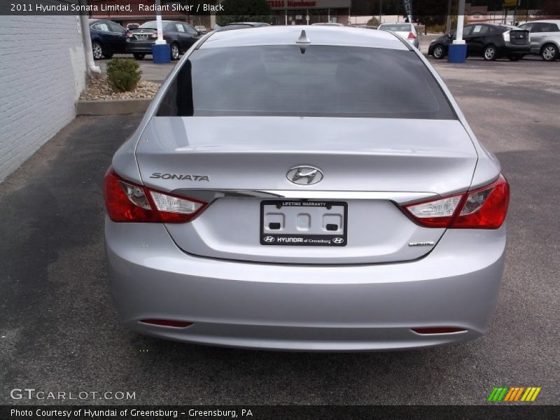 Radiant Silver / Black 2011 Hyundai Sonata Limited