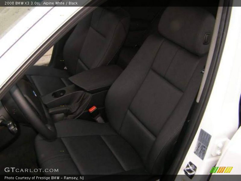 Alpine White / Black 2008 BMW X3 3.0si