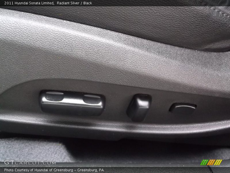 Radiant Silver / Black 2011 Hyundai Sonata Limited