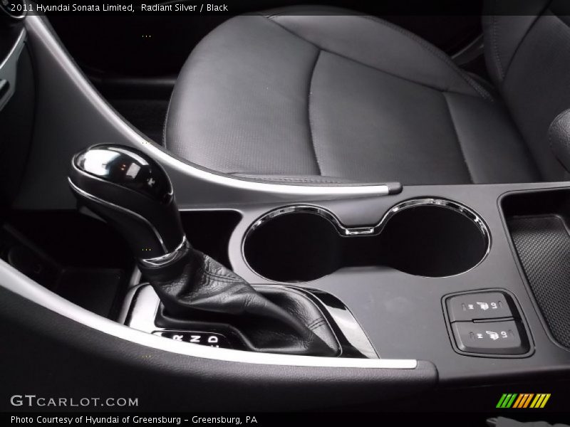 Radiant Silver / Black 2011 Hyundai Sonata Limited