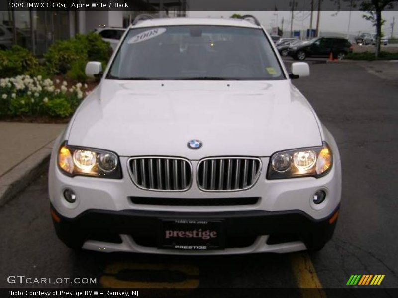 Alpine White / Black 2008 BMW X3 3.0si