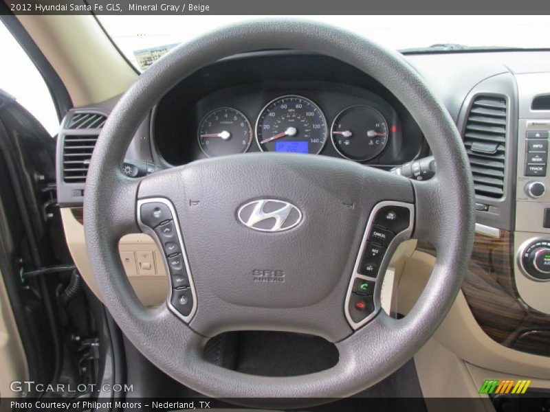 Mineral Gray / Beige 2012 Hyundai Santa Fe GLS