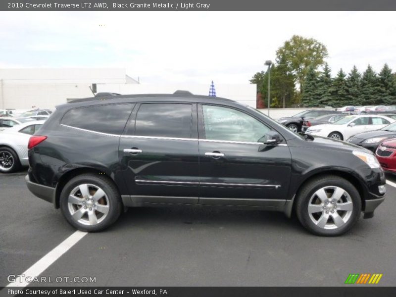Black Granite Metallic / Light Gray 2010 Chevrolet Traverse LTZ AWD