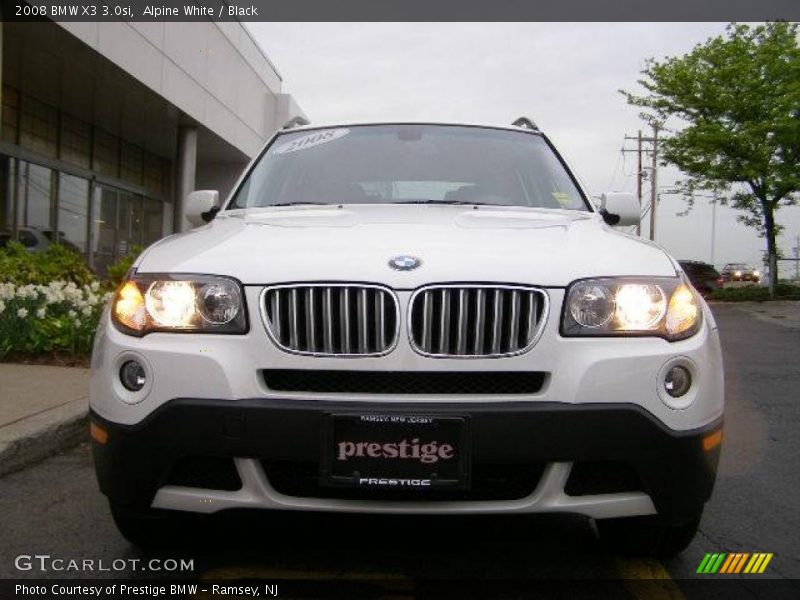 Alpine White / Black 2008 BMW X3 3.0si