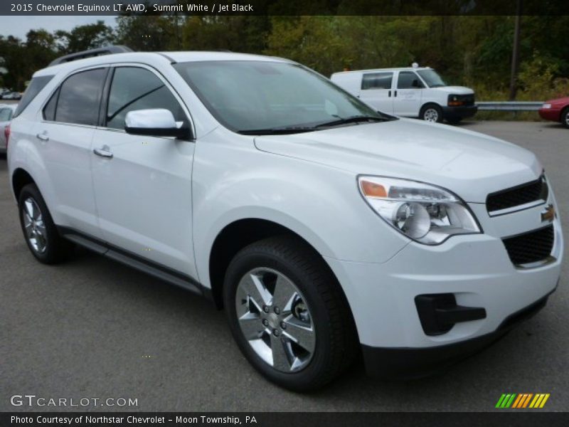 Summit White / Jet Black 2015 Chevrolet Equinox LT AWD