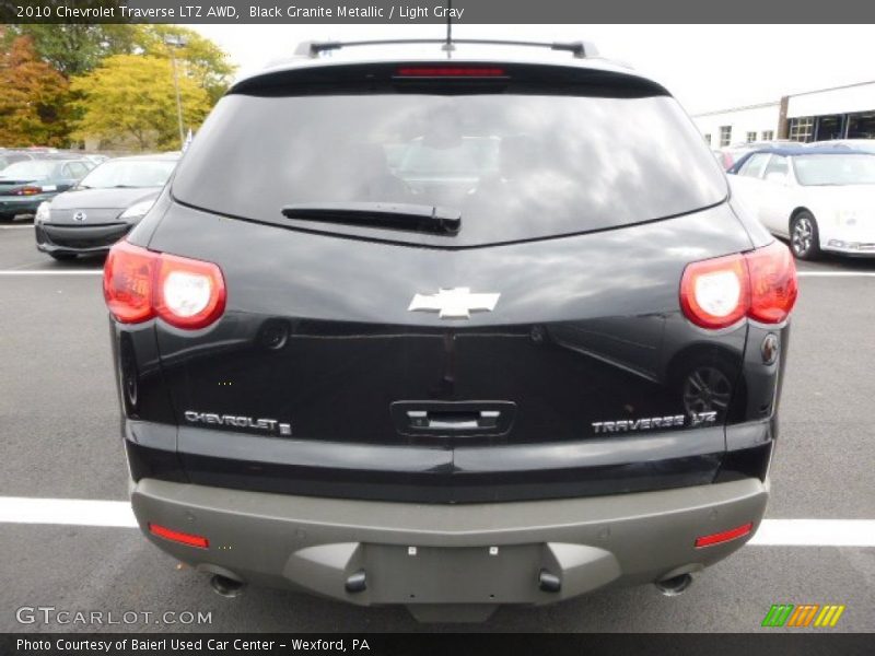 Black Granite Metallic / Light Gray 2010 Chevrolet Traverse LTZ AWD
