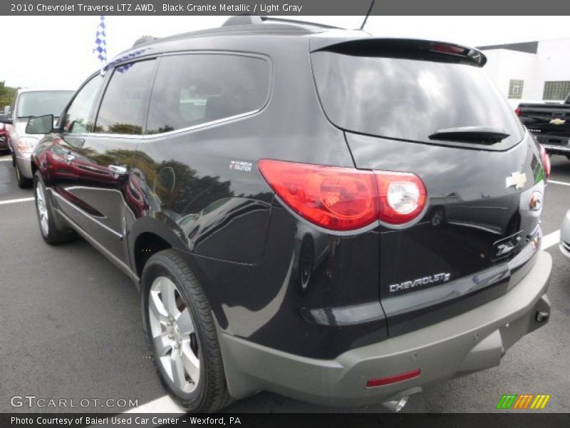 Black Granite Metallic / Light Gray 2010 Chevrolet Traverse LTZ AWD
