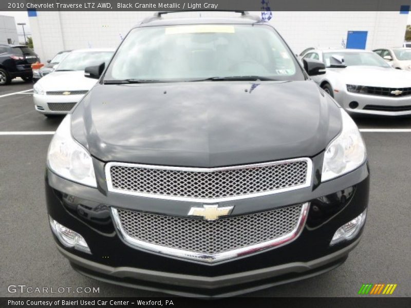 Black Granite Metallic / Light Gray 2010 Chevrolet Traverse LTZ AWD