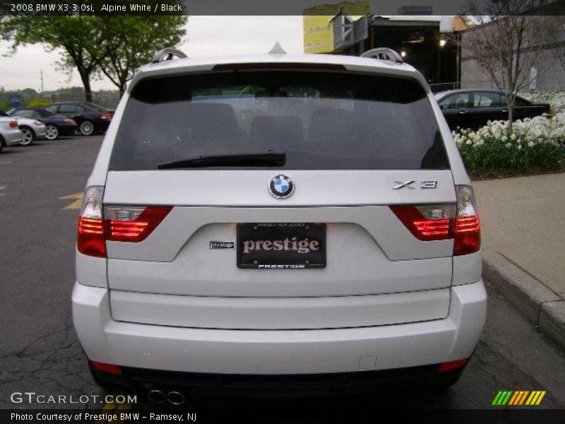Alpine White / Black 2008 BMW X3 3.0si