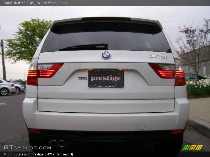 Alpine White / Black 2008 BMW X3 3.0si