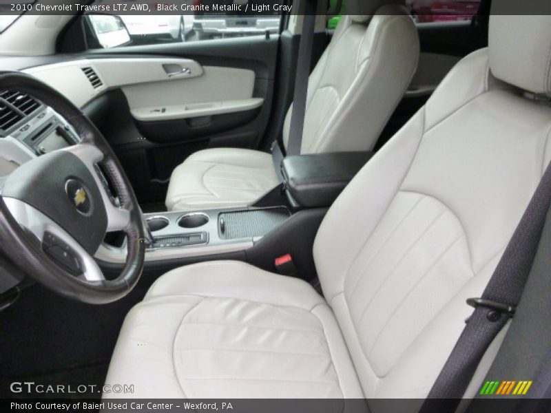 Black Granite Metallic / Light Gray 2010 Chevrolet Traverse LTZ AWD