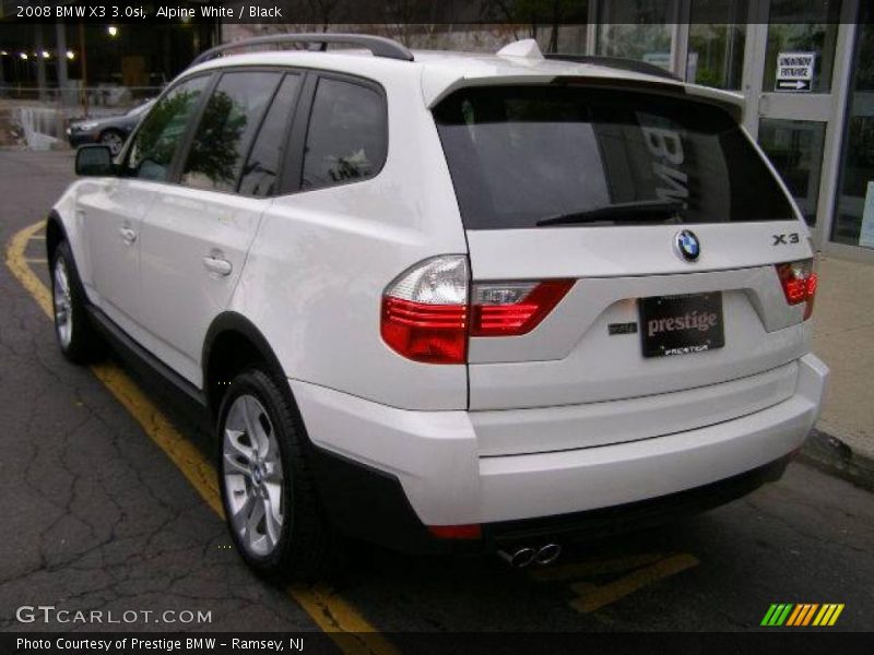 Alpine White / Black 2008 BMW X3 3.0si