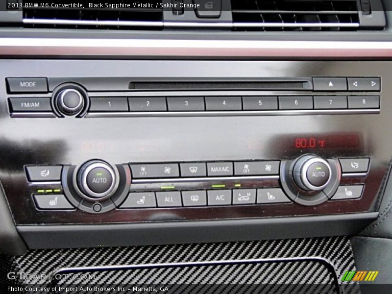 Controls of 2013 M6 Convertible
