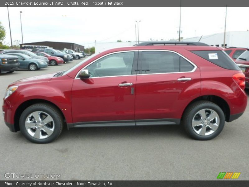 Crystal Red Tintcoat / Jet Black 2015 Chevrolet Equinox LT AWD