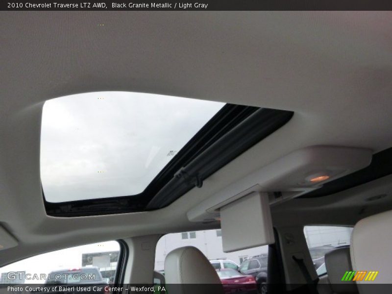Black Granite Metallic / Light Gray 2010 Chevrolet Traverse LTZ AWD