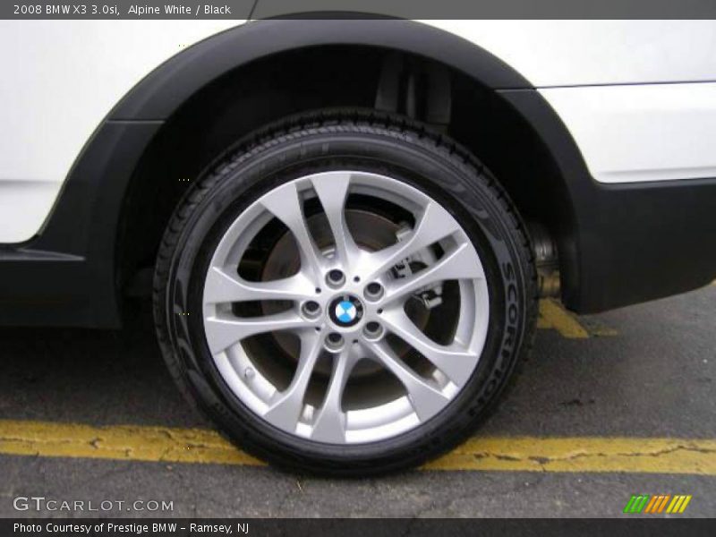 Alpine White / Black 2008 BMW X3 3.0si