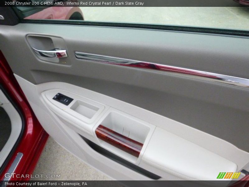 Inferno Red Crystal Pearl / Dark Slate Gray 2008 Chrysler 300 C HEMI AWD