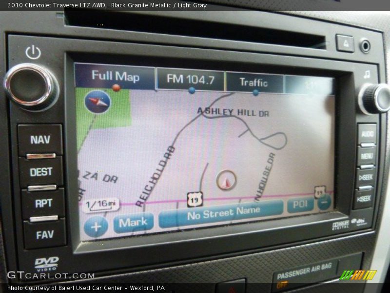 Black Granite Metallic / Light Gray 2010 Chevrolet Traverse LTZ AWD