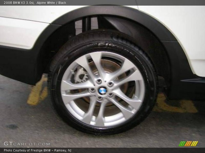 Alpine White / Black 2008 BMW X3 3.0si