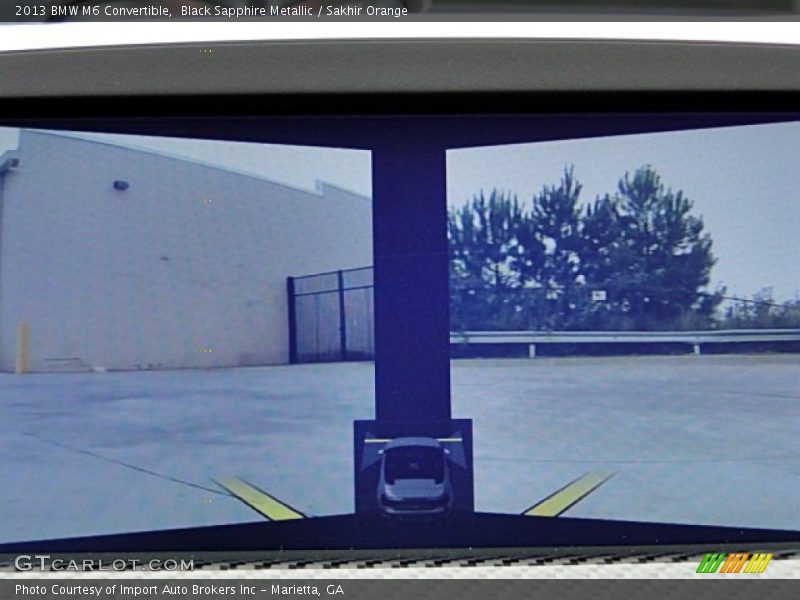 Black Sapphire Metallic / Sakhir Orange 2013 BMW M6 Convertible