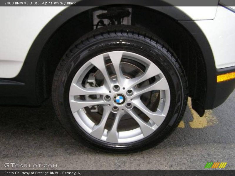 Alpine White / Black 2008 BMW X3 3.0si