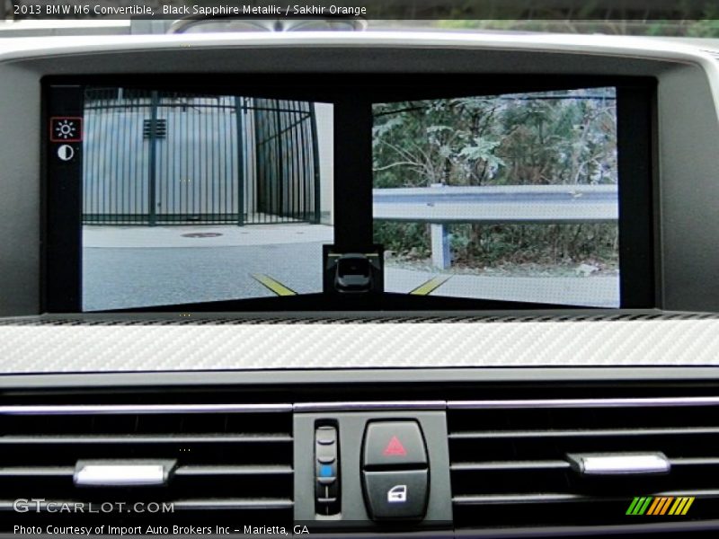 Black Sapphire Metallic / Sakhir Orange 2013 BMW M6 Convertible
