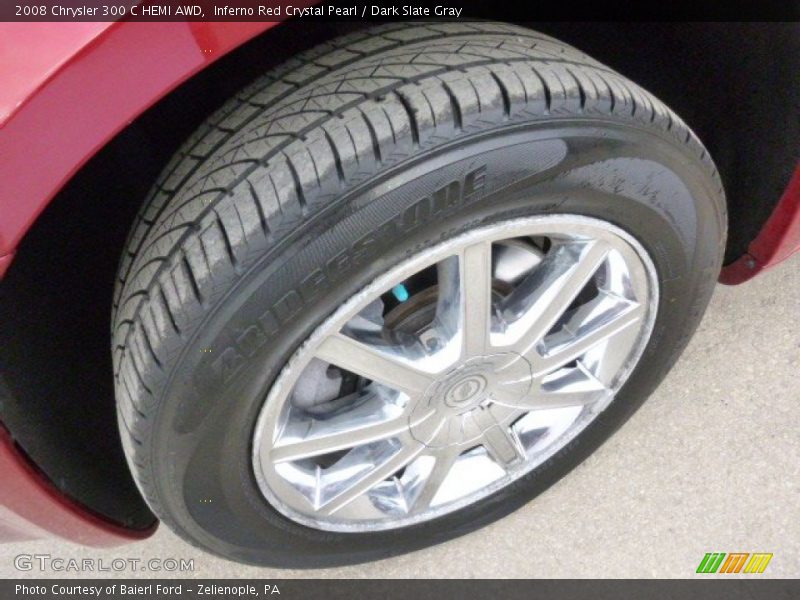 Inferno Red Crystal Pearl / Dark Slate Gray 2008 Chrysler 300 C HEMI AWD
