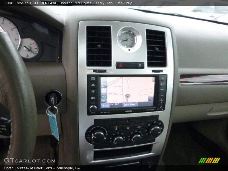 Inferno Red Crystal Pearl / Dark Slate Gray 2008 Chrysler 300 C HEMI AWD