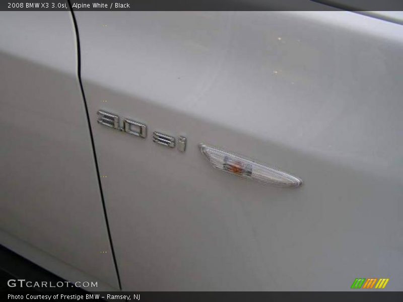 Alpine White / Black 2008 BMW X3 3.0si