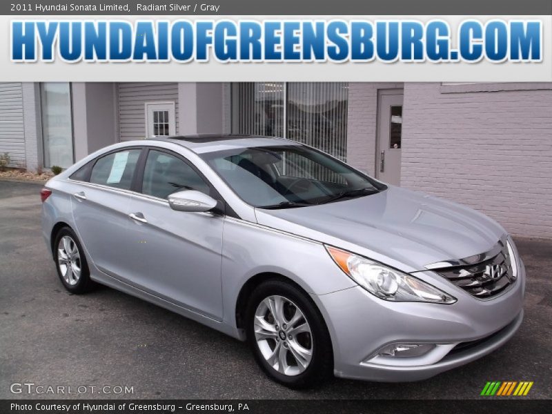 Radiant Silver / Gray 2011 Hyundai Sonata Limited